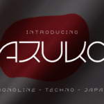 Azuko Techno Font - Featured Image