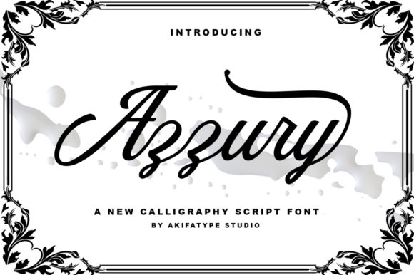 Azzury Font - Featured Image