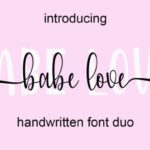 Babe Love Font - Featured Image