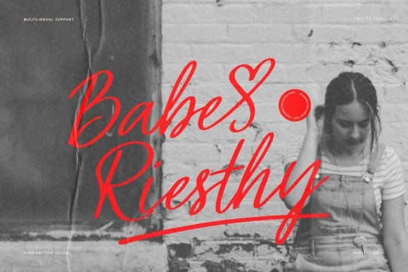 Babe Riesthy Font - Featured Image
