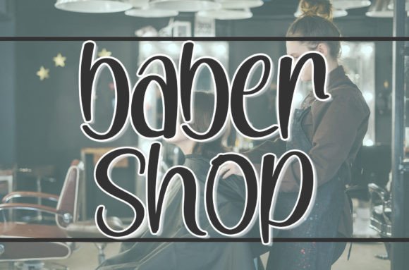 Baber Shop Font - Featured Image