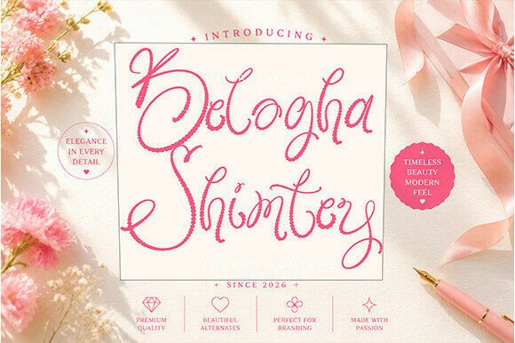 Beloga Shimtey Font - Featured Image
