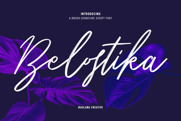 Belostika Script Font - Featured Image