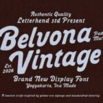 Belvona Vintage Font - Featured Image