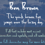 Ben Brown Font - Featured Image