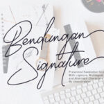Bendungan Signature Font - Featured Image