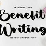 Benefit Writing Font - Featured Image