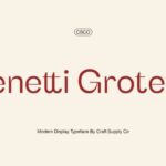 Benetti Grotesk Font - Featured Image