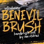 Benevil Brush Font - Featured Image