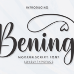 Bening Font - Featured Image