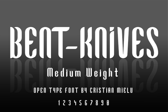 Bent-Knives Font - Featured Image