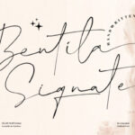 Bentila Signate Font - Featured Image