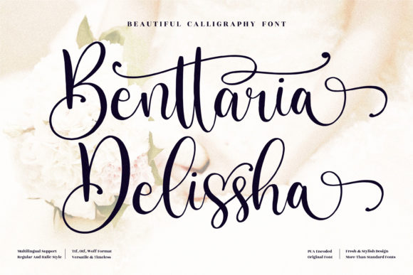 Benttaria Delissha Font - Featured Image