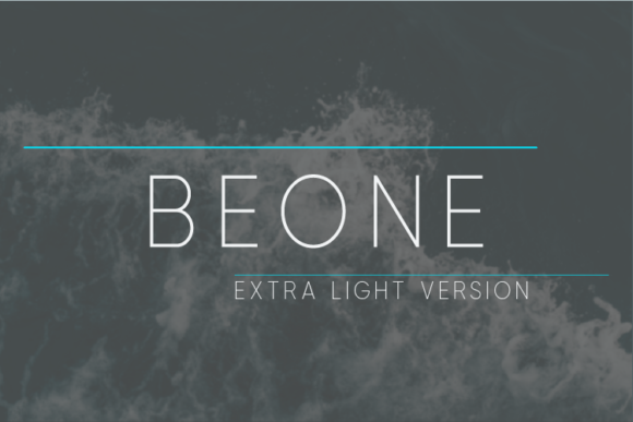 Beone Extra Light Font - Featured Image