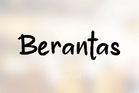 Berantas Font - Featured Image