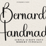 Bernard Handmade Font - Featured Image