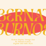 Bernat Burnoe Font - Featured Image