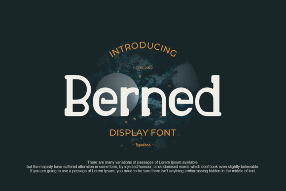 Berned Font - Featured Image