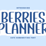Berries Planner Font - Featured Image