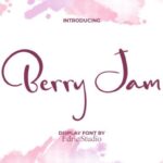 Berry Jam Font - Featured Image