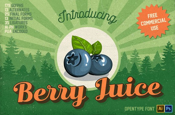 Berry Juice Font - Featured Image