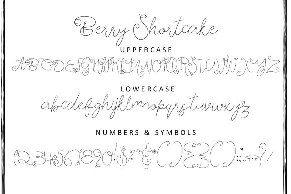 Berry Shortcake Font - Featured Image