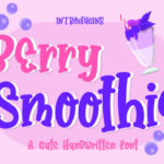 Berry Smoothie Font - Featured Image