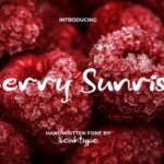 Berry Sunrise Font - Featured Image