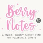 Berrynotes Font - Featured Image
