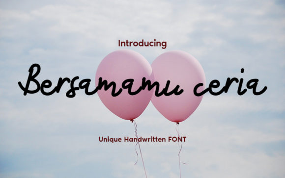 Bersamamu Ceria Font - Featured Image