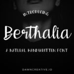 Berthalia Font - Featured Image