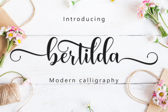Bertilda Script Font - Featured Image