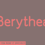 Berythea Font - Featured Image