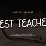 Best Teacher Font - Featured Image