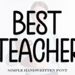 Best Teacher Font - Featured Image