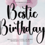 Bestie Birthday Font - Featured Image