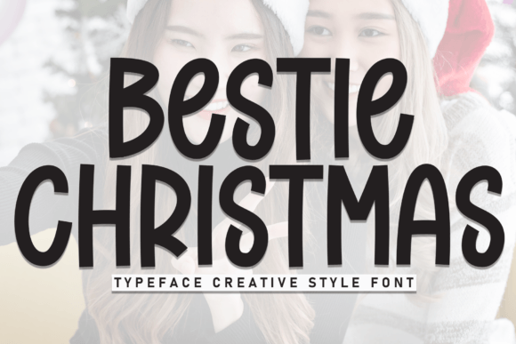 Bestie Christmas Font - Featured Image