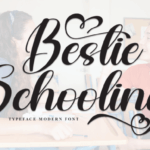 Bestie Schooling Font - Featured Image