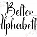Better Alphabeths Font - Featured Image