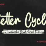 Better Cycles Font - Featured Image