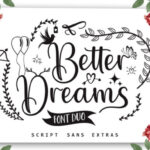 Better Dreams Font - Featured Image