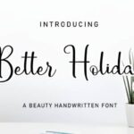 Better Holiday Font - Featured Image