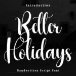 Better Holidays Font - Featured Image