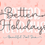 Better Holidays Font - Featured Image
