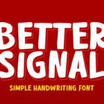 Better Signal Font - Featured Image