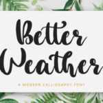 Better Weather Font - Featured Image