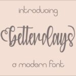 Betterdays Font - Featured Image