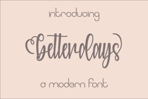 Betterdays Font - Featured Image