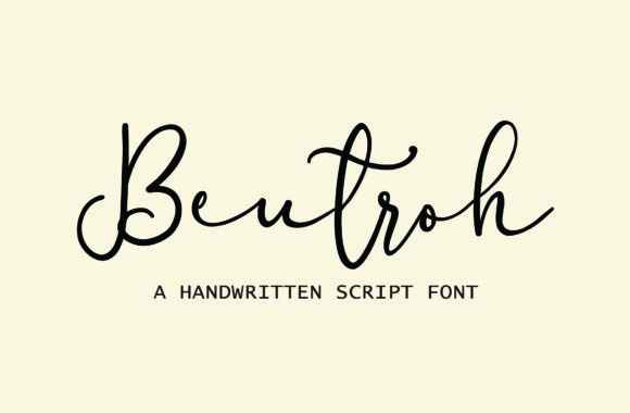 Beutroh Font - Featured Image