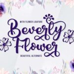 Beverly Flower Font - Featured Image